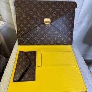 Louis Vuitton Brown Monogram Mark Folder